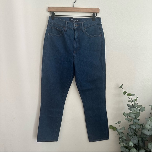 Veronica Beard Denim - Veronica Beard Alenah Slim Straight Blue Denim Jeans Cotton Womens size 29 NWOT